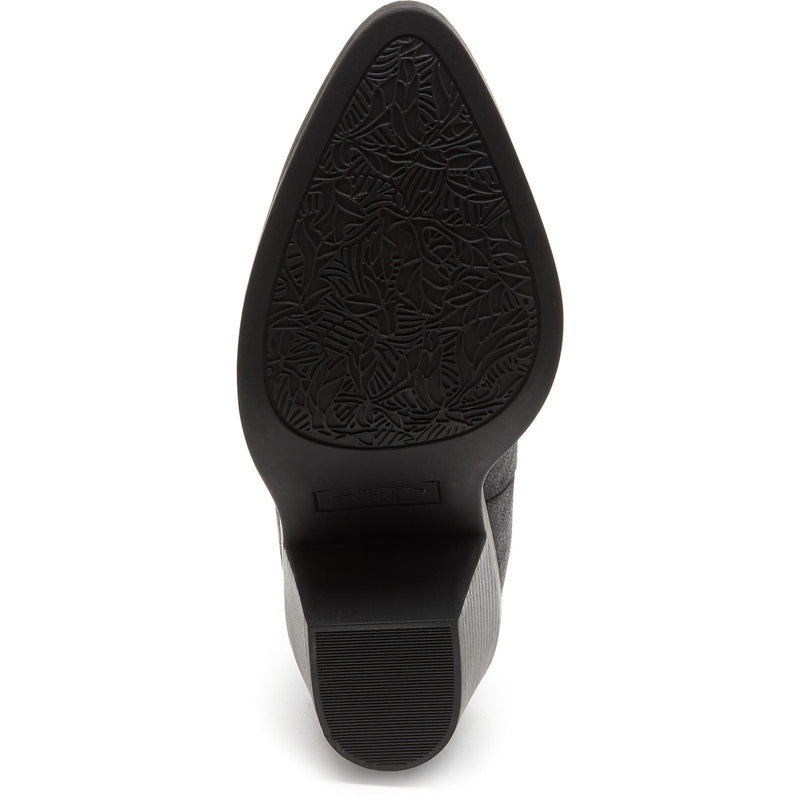 Rocket Dog Feather Bottes À Talons Noirs En Polyuréthane Pour Femmes