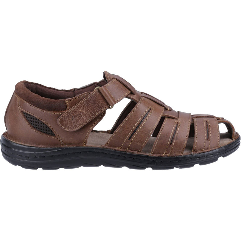 Hush Puppies Albert Sandales Pour Hommes En Cuir Marron