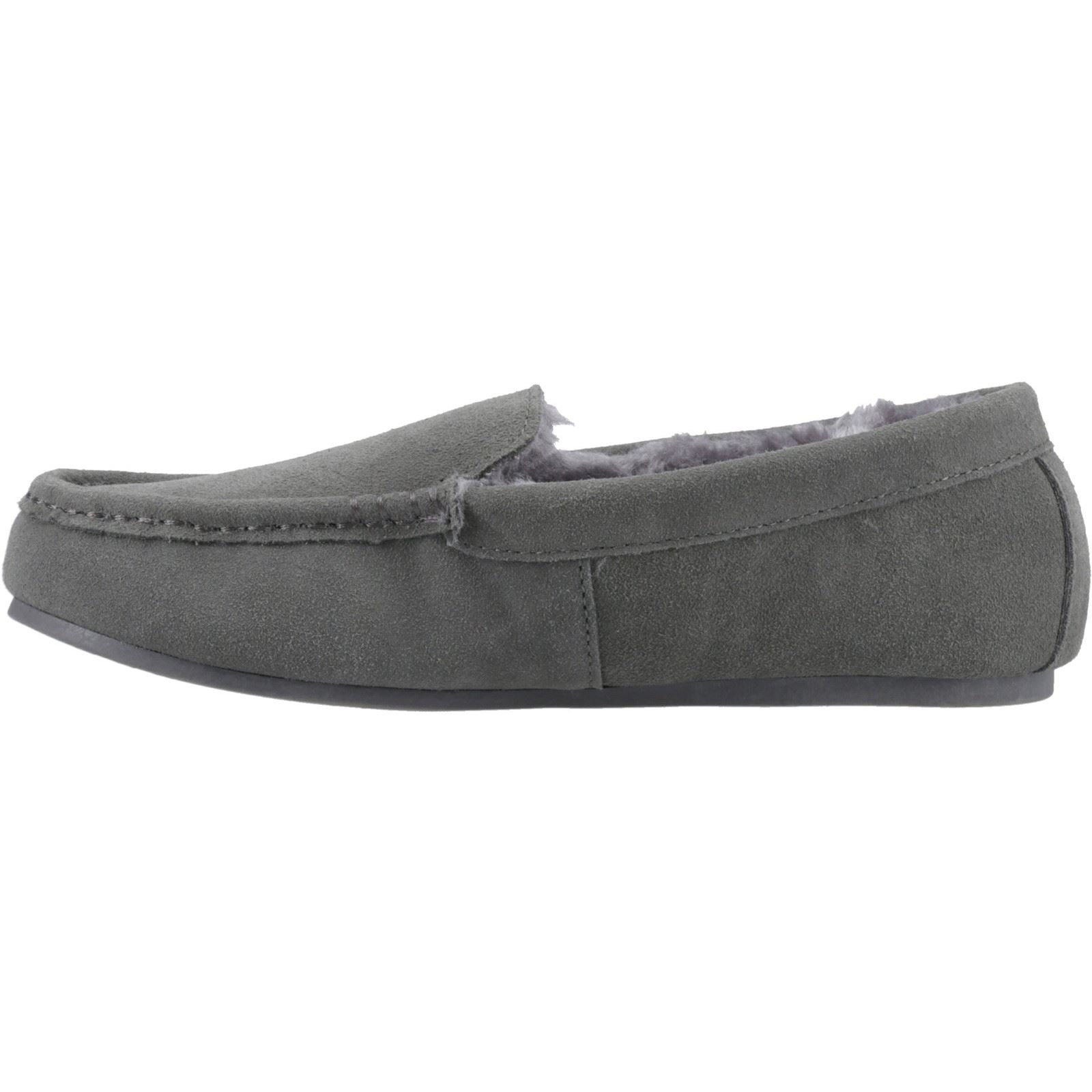 Hush Puppies Annie Mocassin Chaussons Gris Pour Femmes En Suède