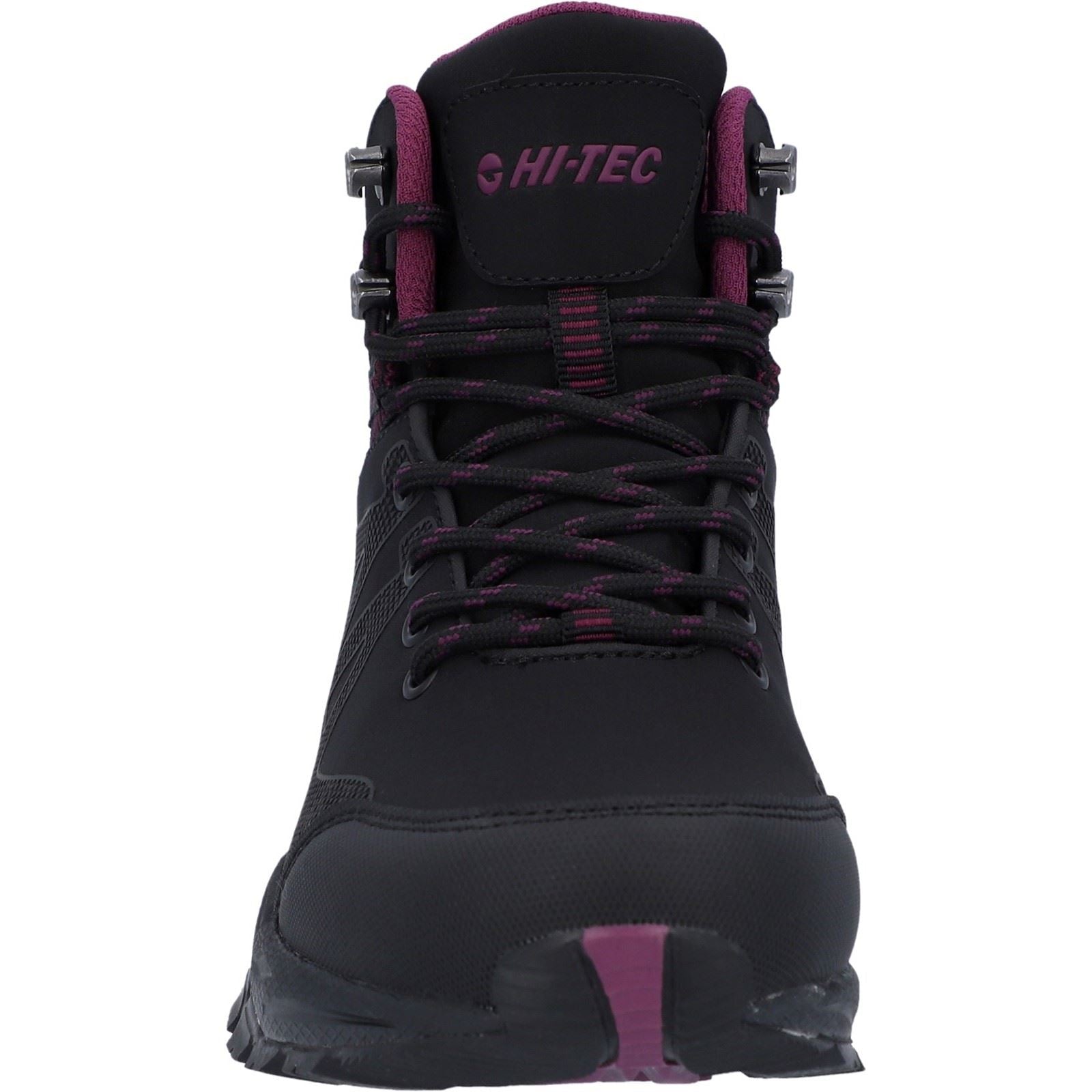 Hi-Tec Jackdaw Mid WP Bottes De Randonnée Pour Femmes En Polyester Noir/bordeaux