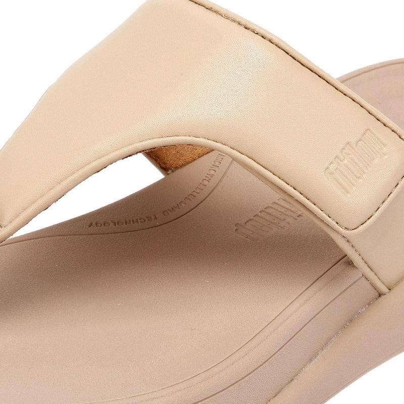 FitFlop F-Mode Go Adjustable Flatform Sandales Beige Pour Femmes