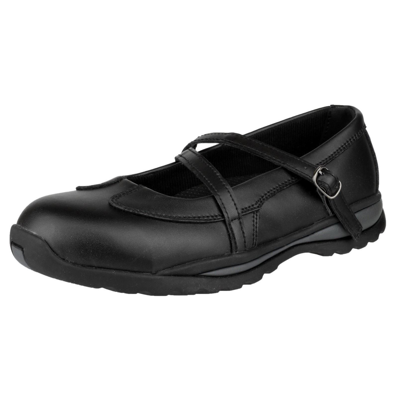 Amblers Safety Chaussures De Sécurité Noires En Cuir Pour Femmes Fs55