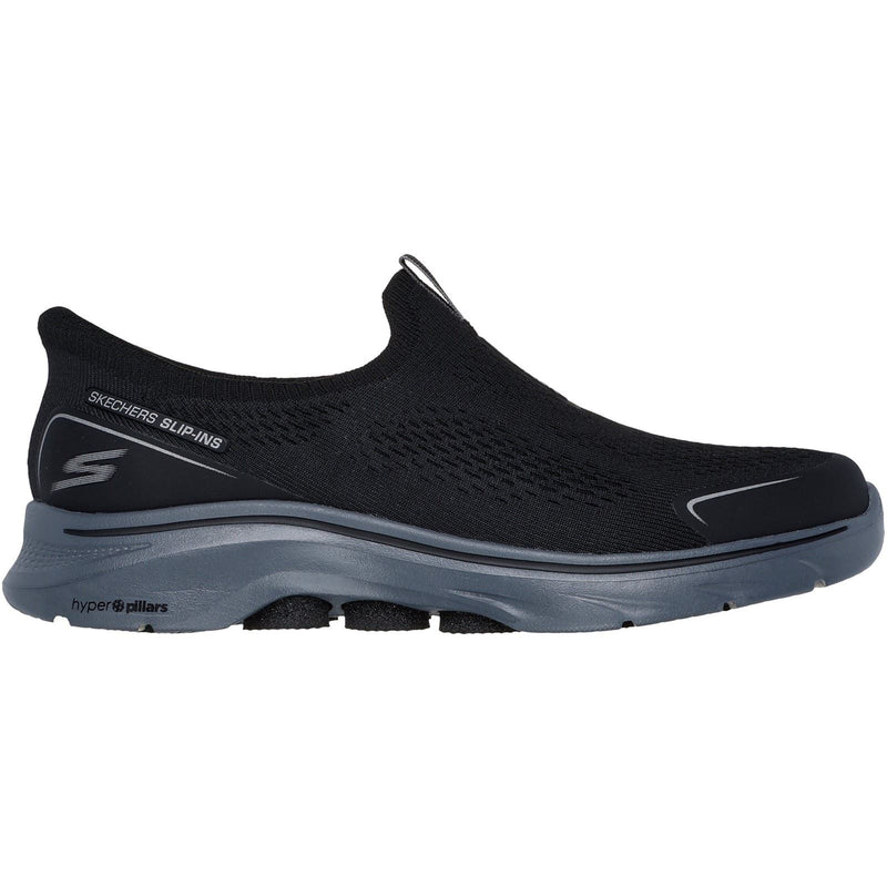 Skechers GO WALK 7 Easy On Evolution Chaussures De Sport Pour Homme En Textile Noir/Charbon De Bois