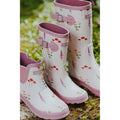 Cotswold Wildflower Ankle Bottes En Caoutchouc Pour Femmes En Rose