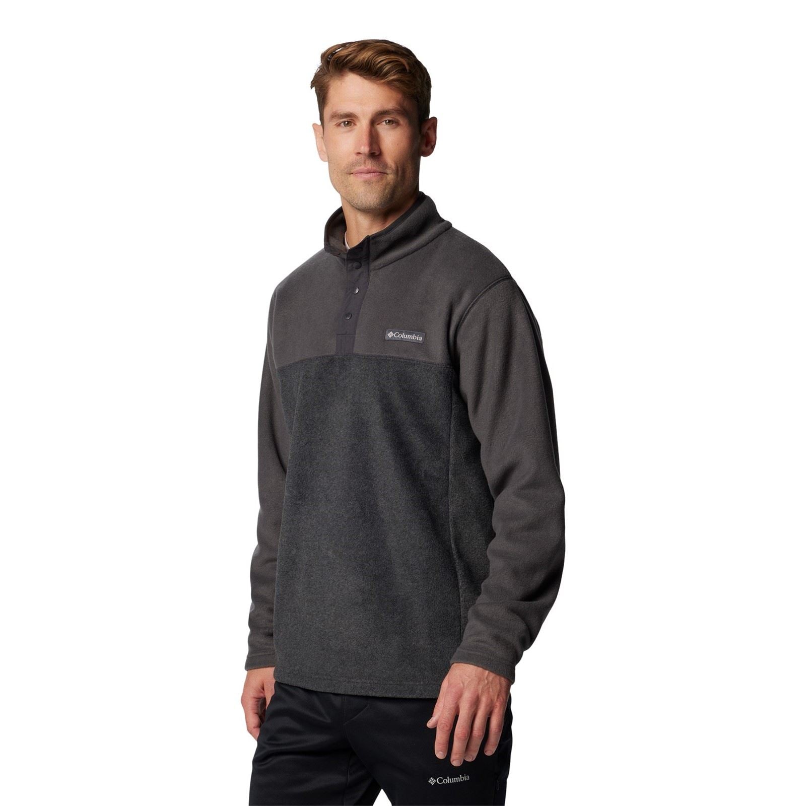 Columbia Steens Mountain Half Snap II Veste En Polaire Grise Pour Homme