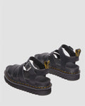 Dr. Martens Blaire Athena Sandales Noires Pour Femmes En Cuir