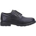 Hush Puppies Pearce Chaussures En Cuir Noir À Lacets Pour Hommes