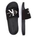 Calvin Klein Jeans Slide Monogram Co Womens Black Sandals