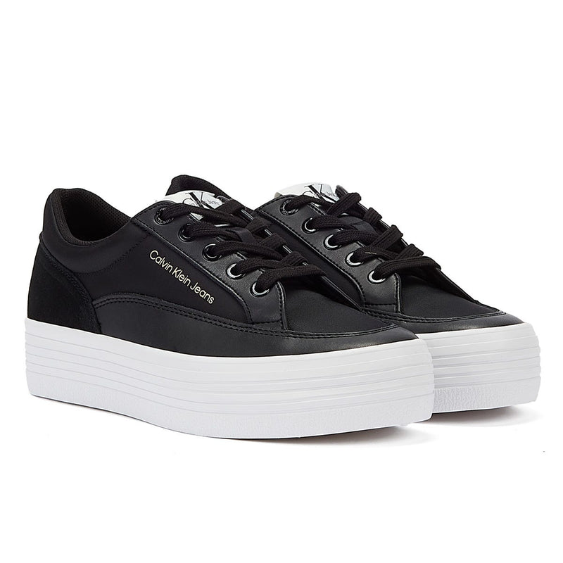 Calvin Klein Vulc Flatform Low Cut Womens Black Trainers