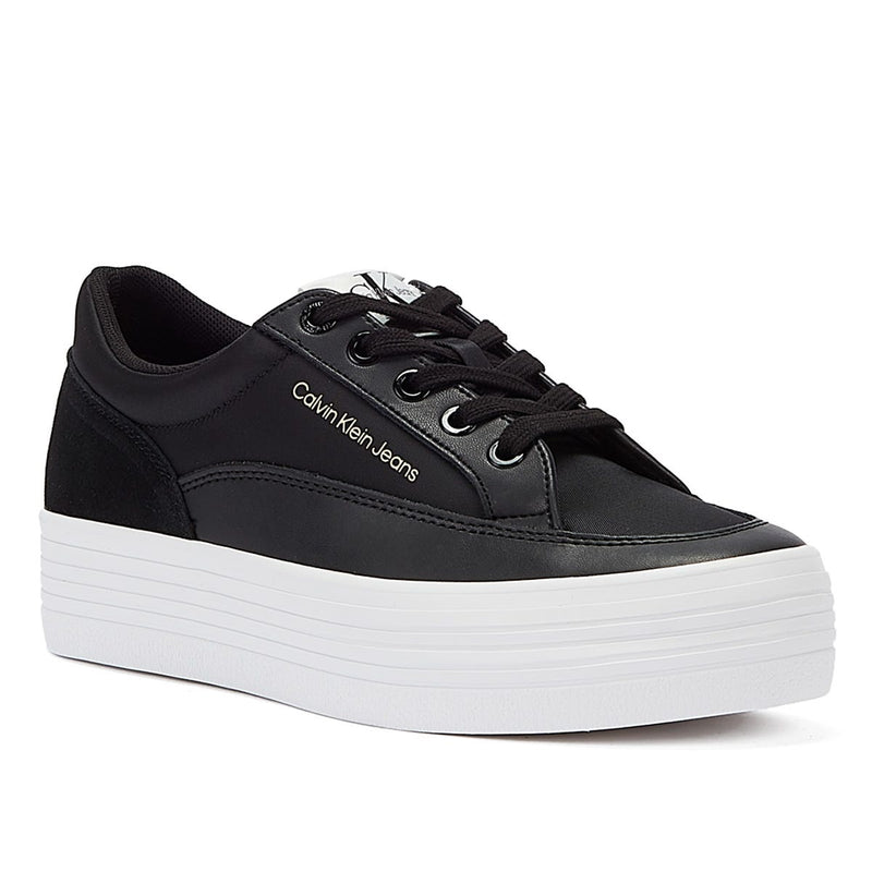 Calvin Klein Vulc Flatform Low Cut Womens Black Trainers