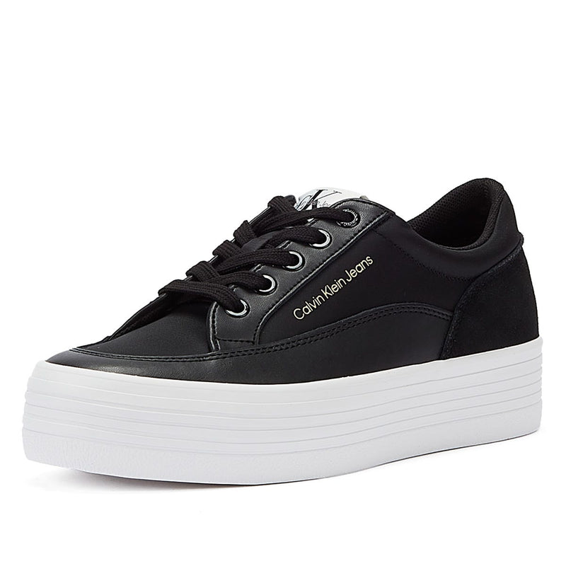 Calvin Klein Vulc Flatform Low Cut Womens Black Trainers