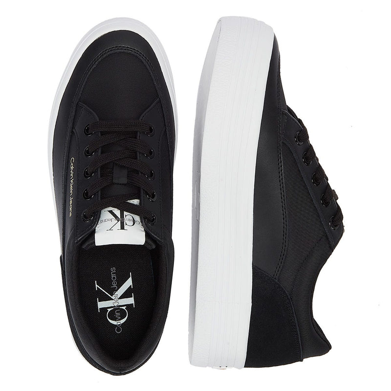 Calvin Klein Vulc Flatform Low Cut Womens Black Trainers