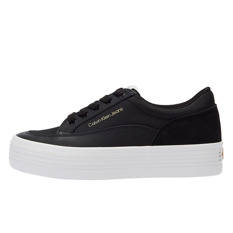 Calvin Klein Vulc Flatform Low Cut Womens Black Trainers