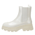 Calvin Klein Chunky Combat Chelsea Womens White Boots
