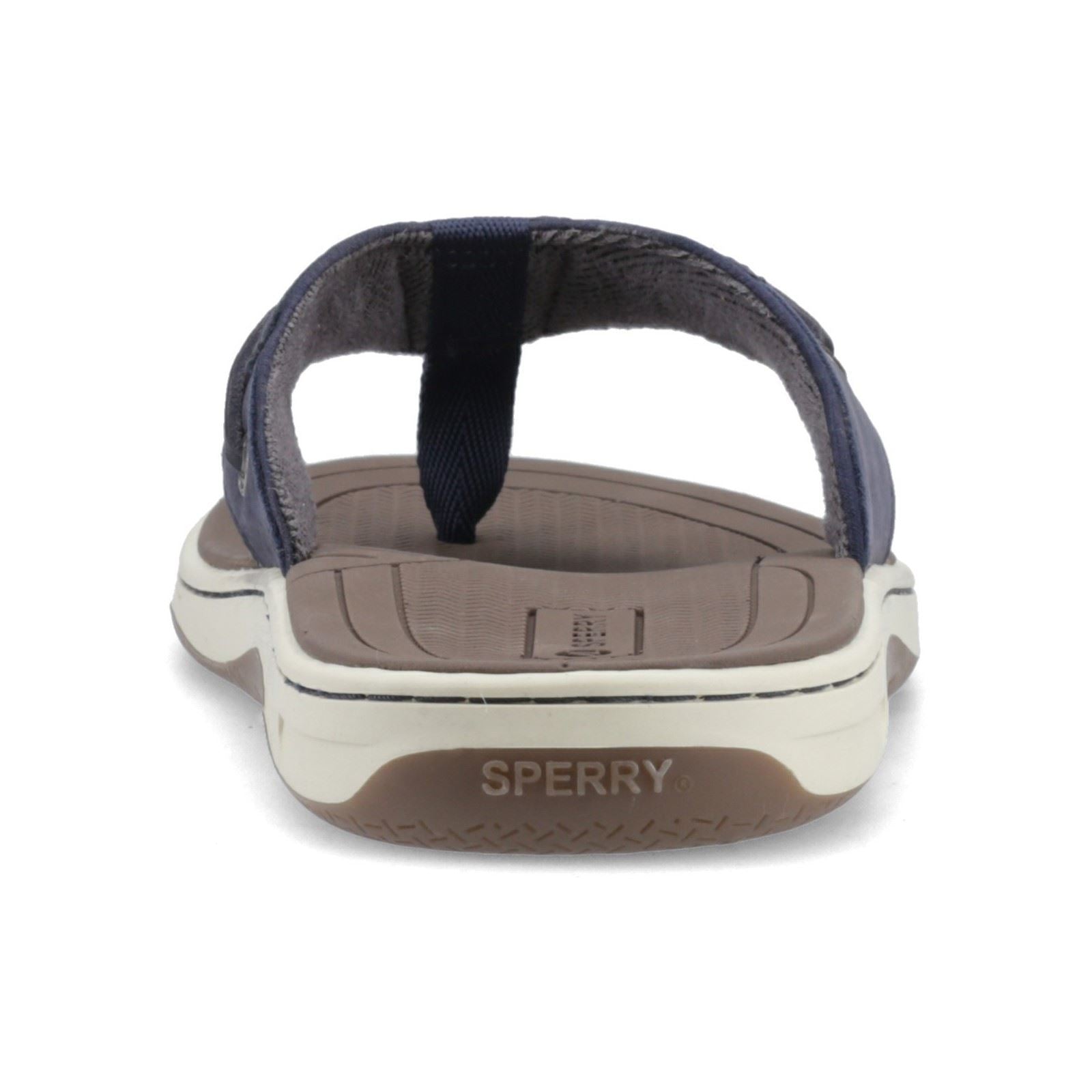 Sperry Baitfish Sandales En Cuir Pour Hommes Bleu Marine