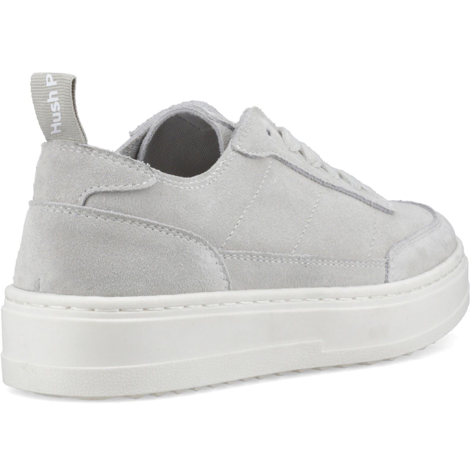 Hush Puppies Nesta Baskets Grise En Cuir Pour Femmes
