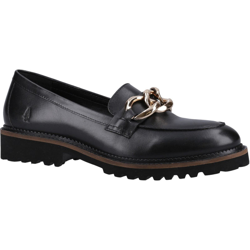 Hush Puppies Gianna Mocassins Noirs Pour Femmes En Cuir