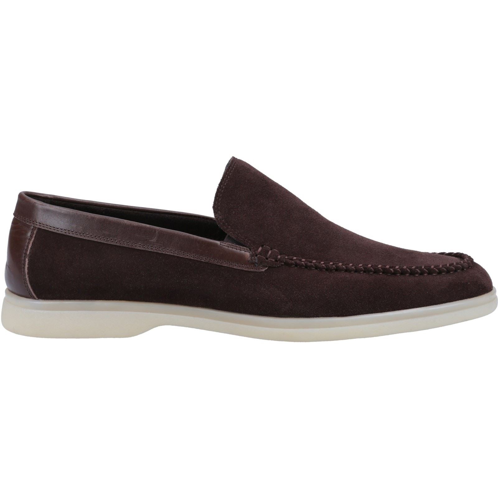 Hush Puppies Leon Chaussures Loafers Pour Hommes En Daim Marron