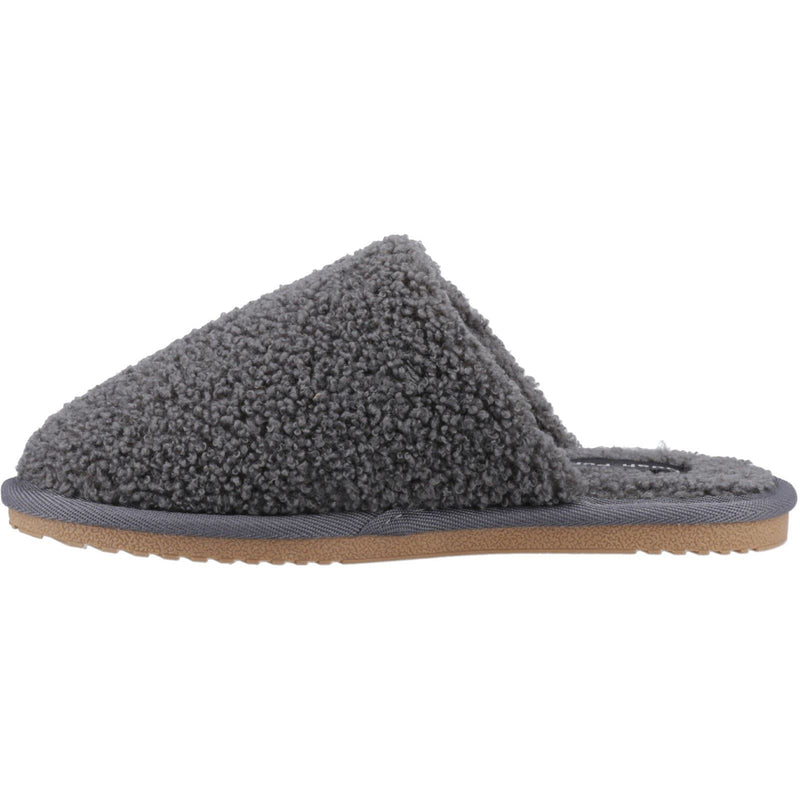 Hush Puppies Joanna Chaussons De Femme En Textile Gris Anthracite