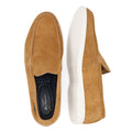 Ben Sherman Amarillo Chaussures Loafers Pour Hommes En Daim Marron