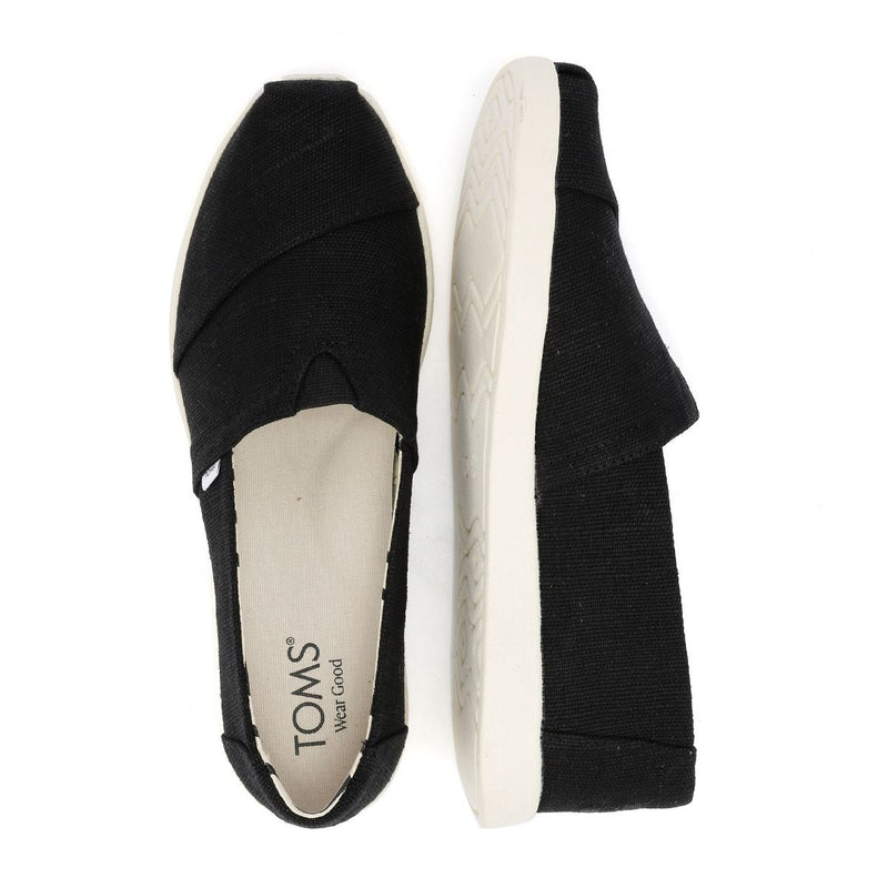TOMS Alpargata Plus Heritage Espadrilles En Toile Pour Femmes Noires
