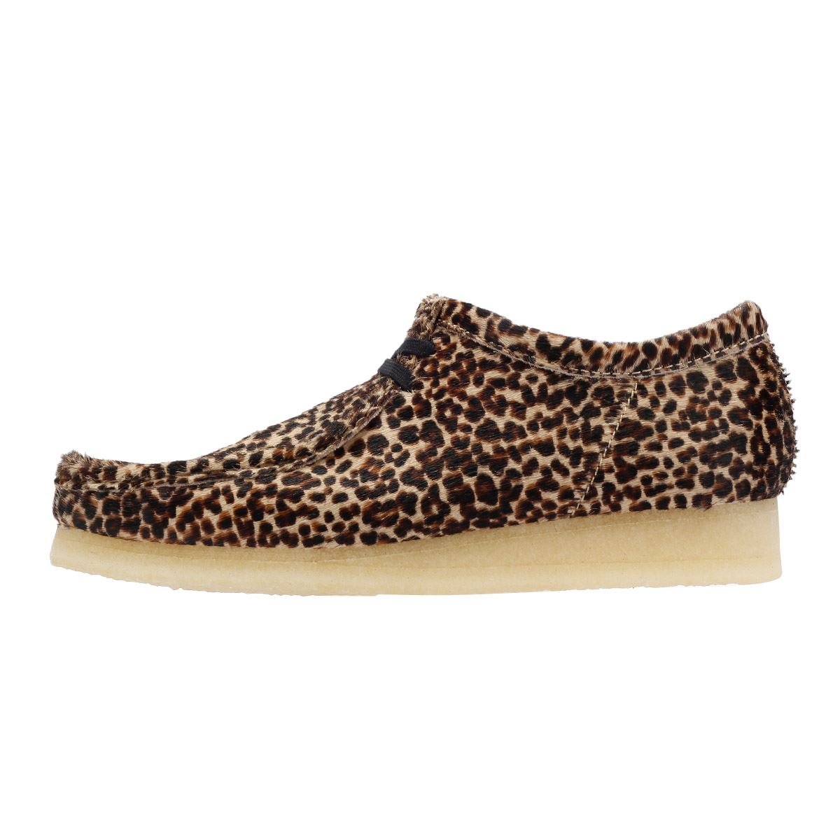 Clarks Originals Wallabee Harajuku Hair-On Chaussures En Cuir Pour Hommes Marron À Lacets