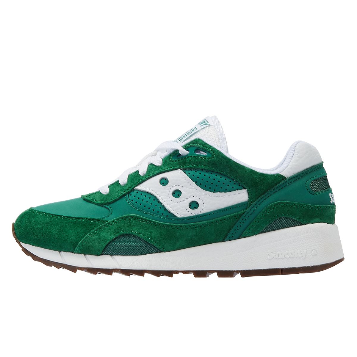 Saucony Shadow 6000 Baskets En Daim Vert/Blanc