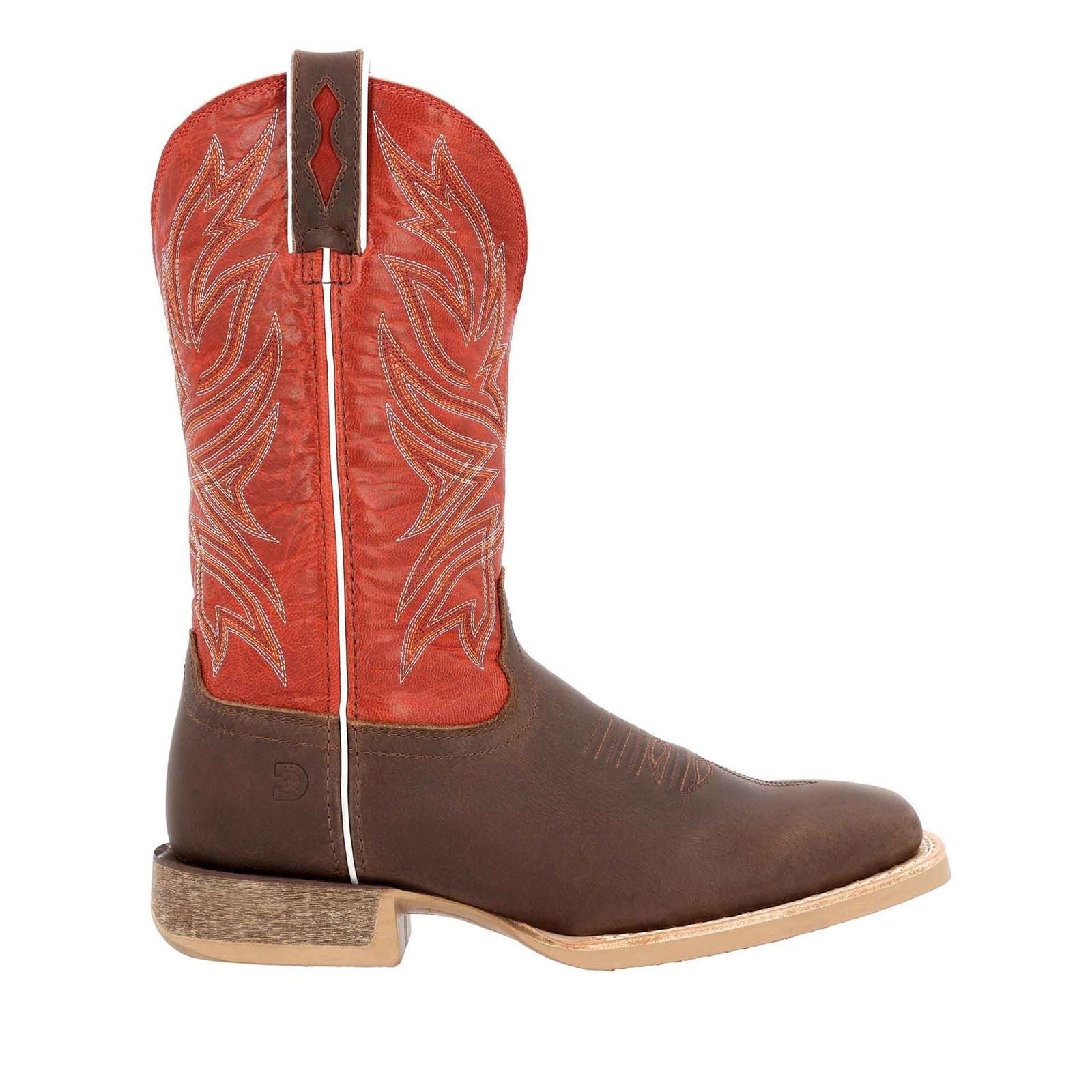 Durango Rebel Pro Bottes En Cuir Pour Hommes Usées Marron/piment Rouge