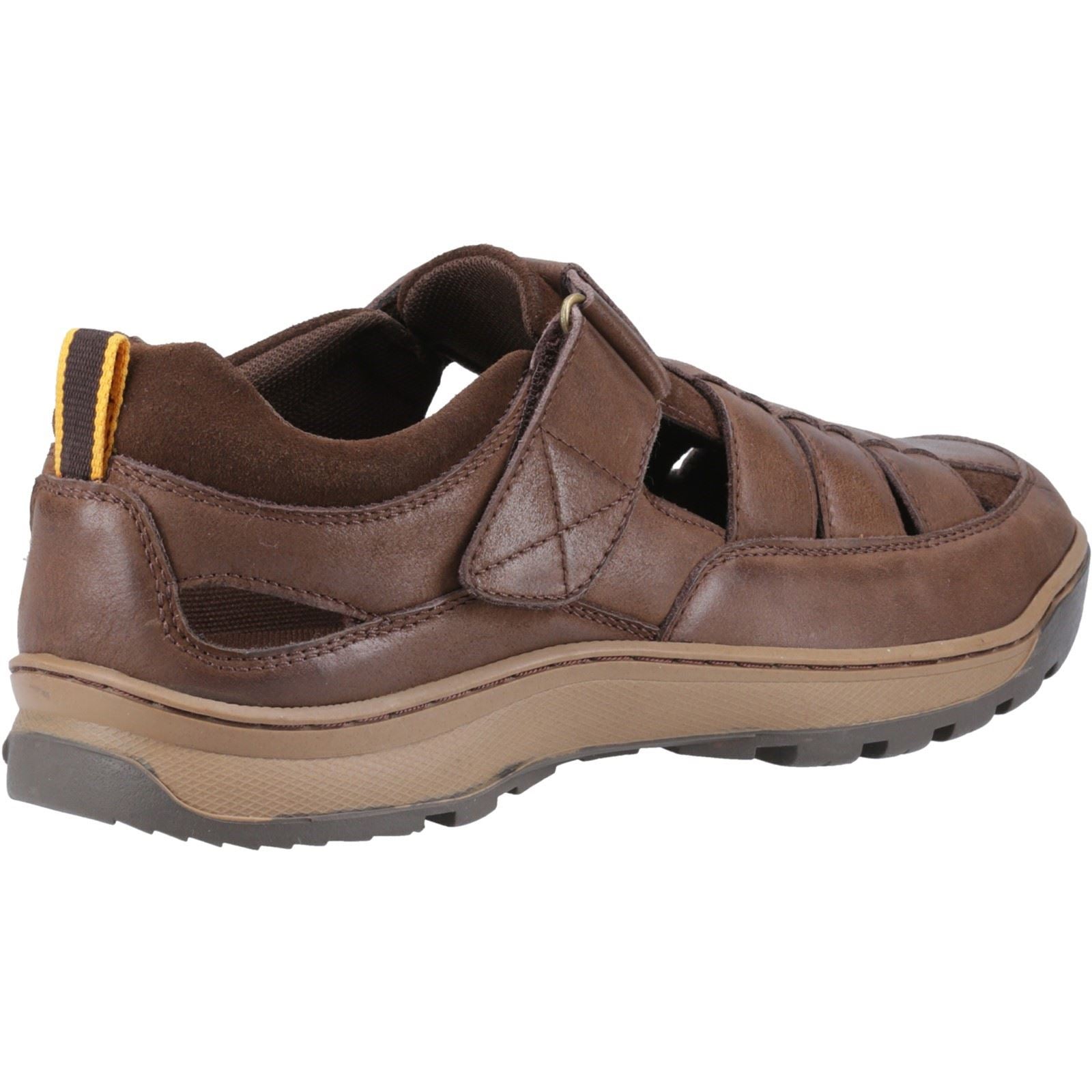 Hush Puppies Rucker Sandales Homme En Cuir Marron