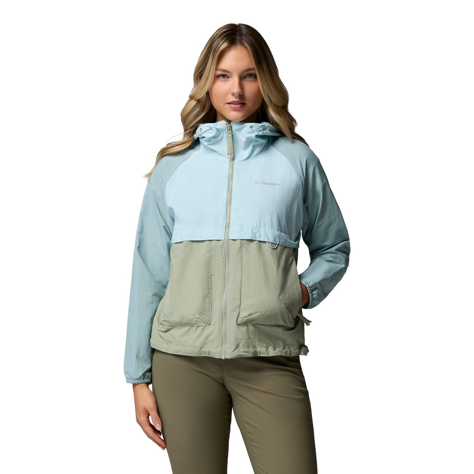Columbia Spire Valley Vestes Coupe-Vent Vertes Pour Femmes