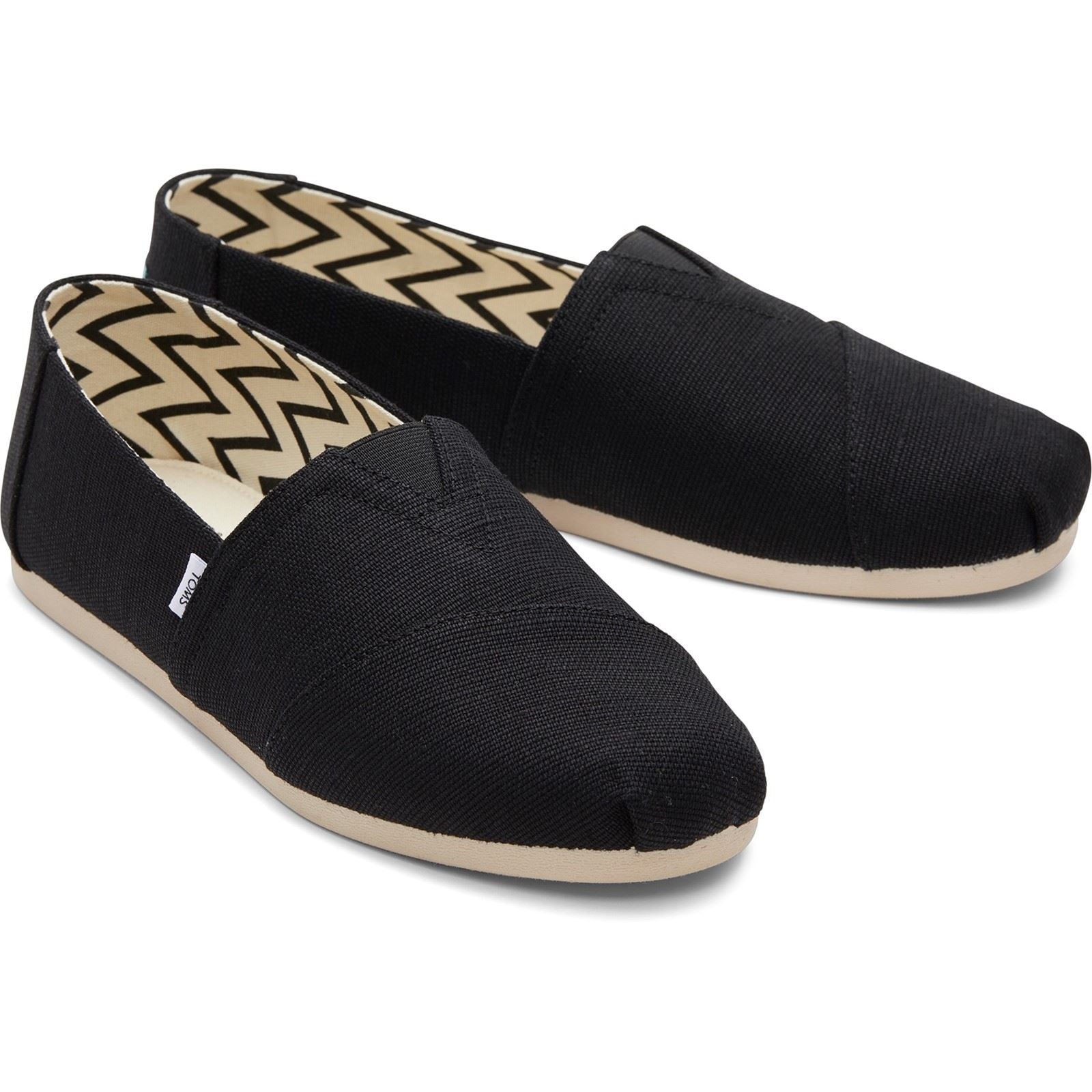TOMS Alpargata Classic Espadrilles Noires En Coton Pour Hommes