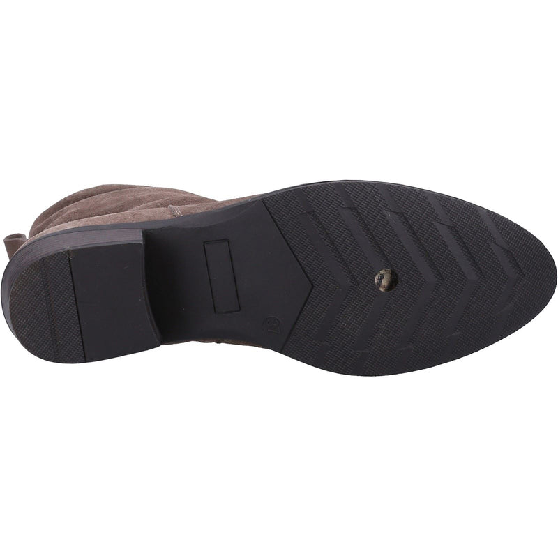 Hush Puppies Iris Bottes En Daim Pour Femmes De Couleur Taupe