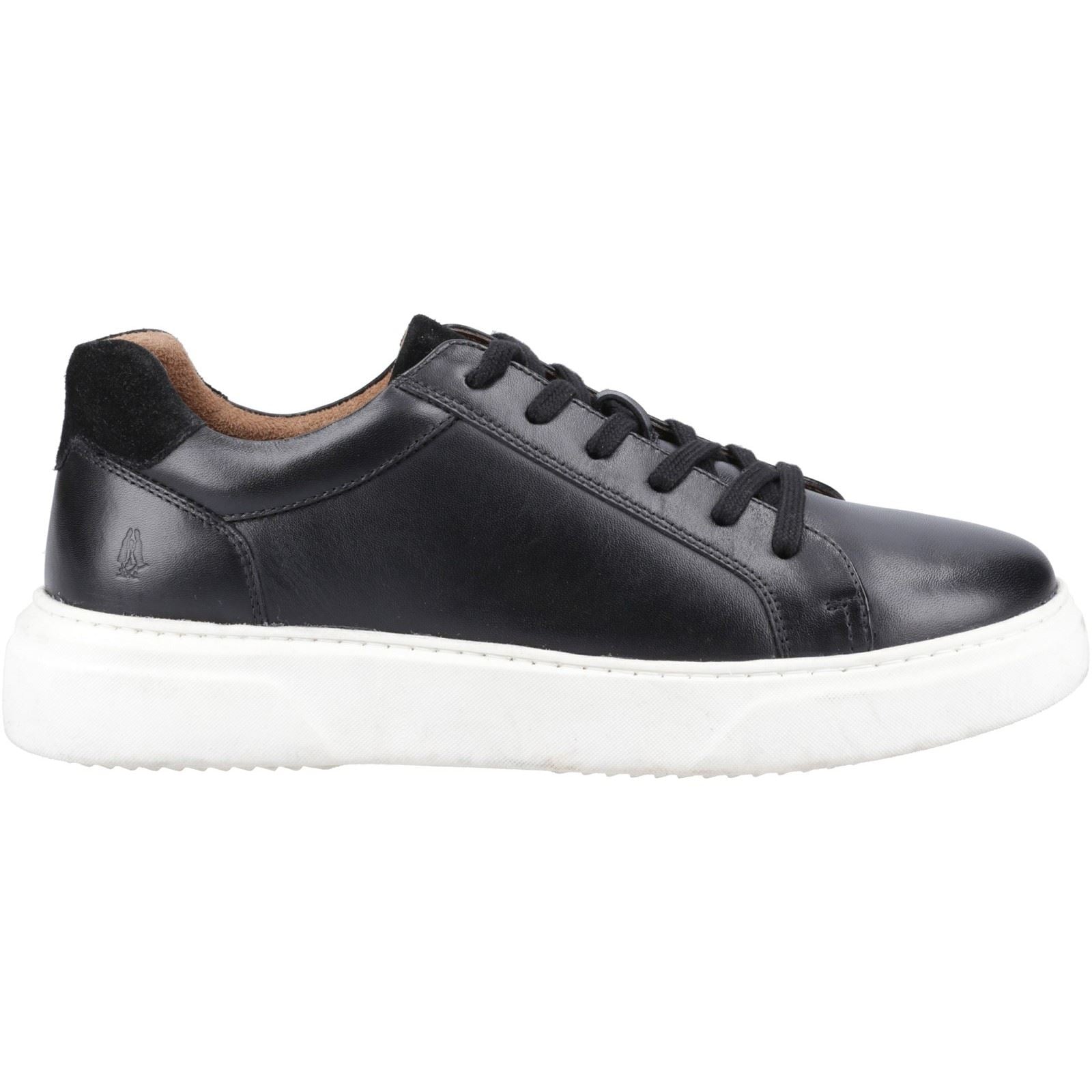 Hush Puppies Whelan Baskets En Cuir Noir Pour Hommes