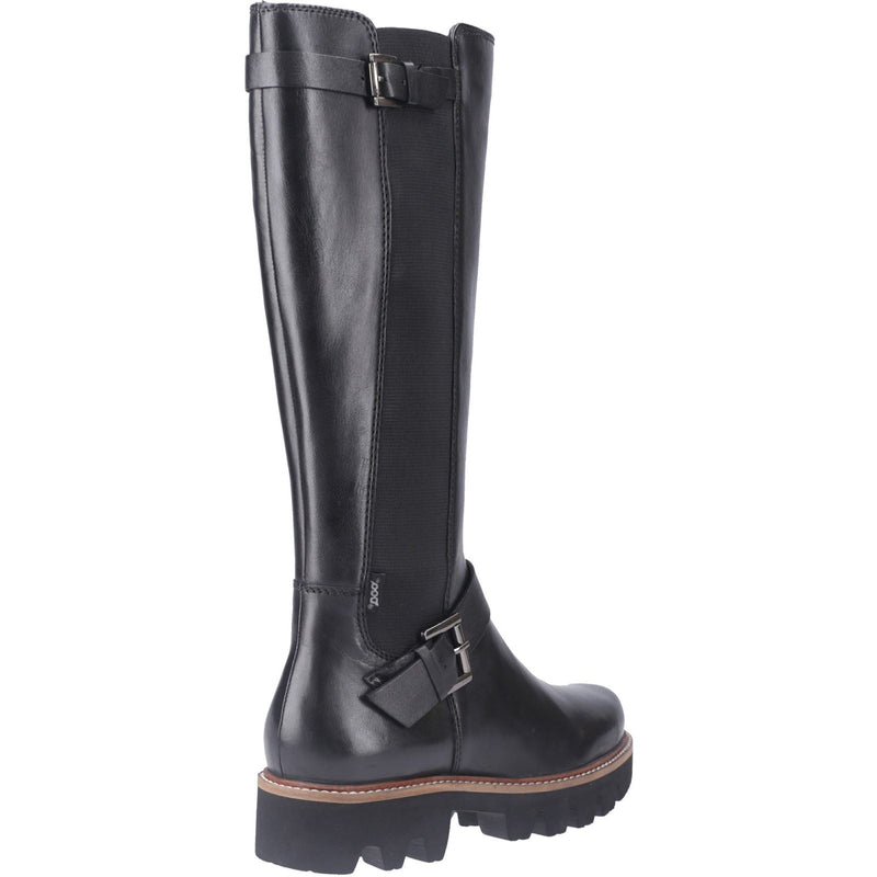 Pod Aleena Bottes Noires Pour Femmes En Simili Cuir