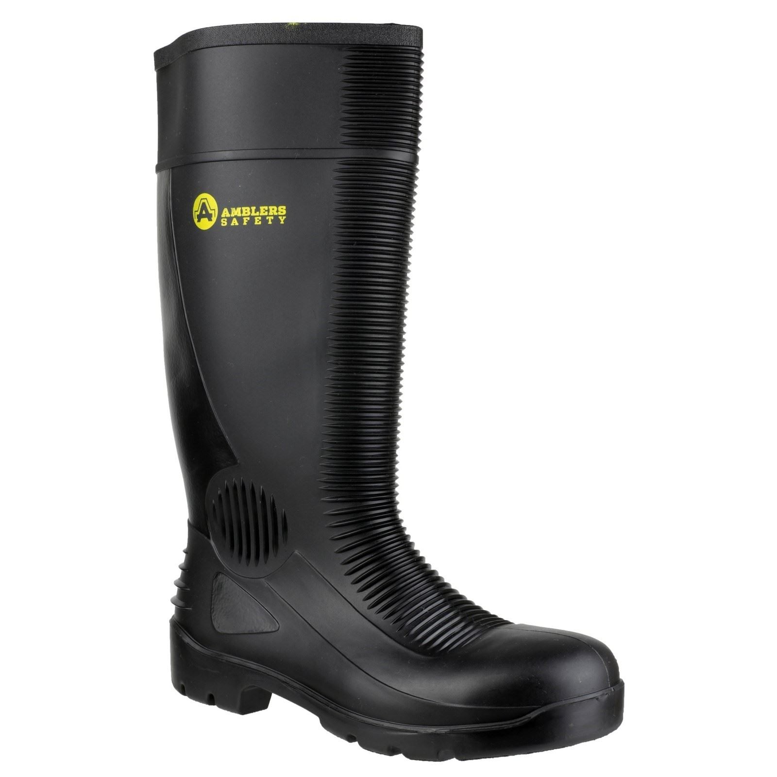 Amblers Safety Bottes En Pvc Noires Wellington Fs100