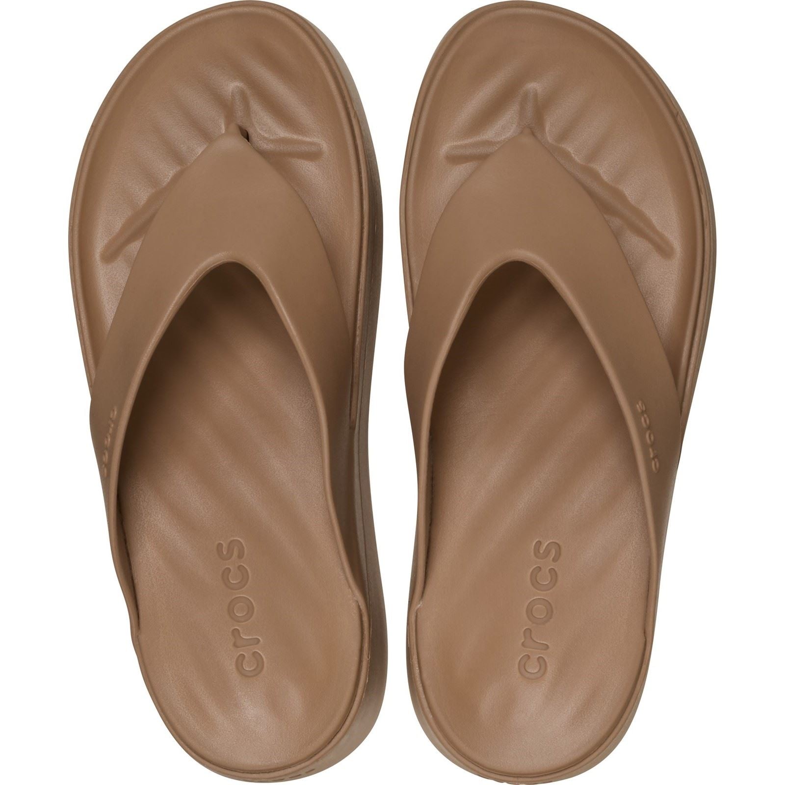 Crocs Getaway Platform Sandales En Chocolat Au Lait Eva Pour Femmes