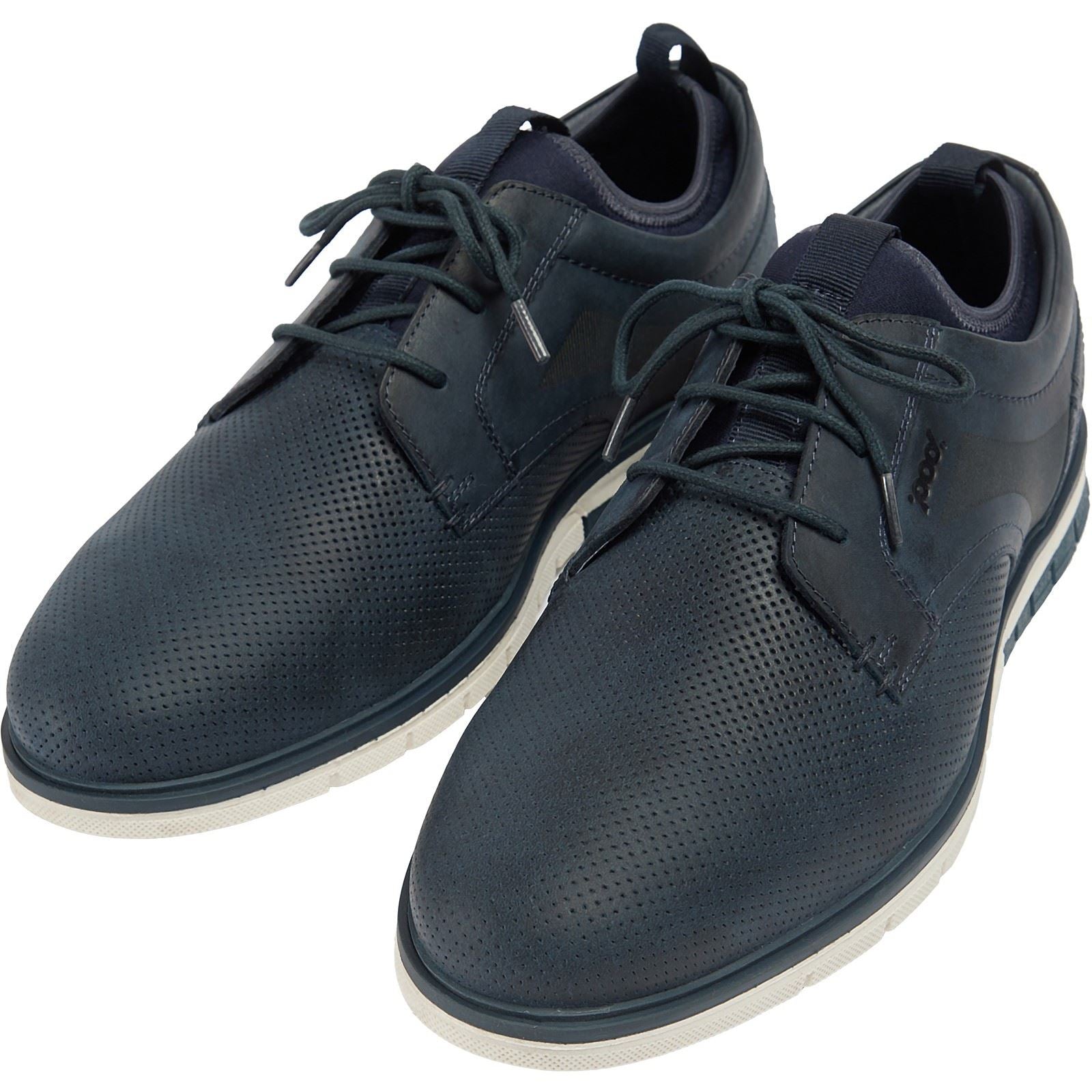 Pod Murphy Chaussures À Lacets En Cuir Pour Hommes, Bleu Marine