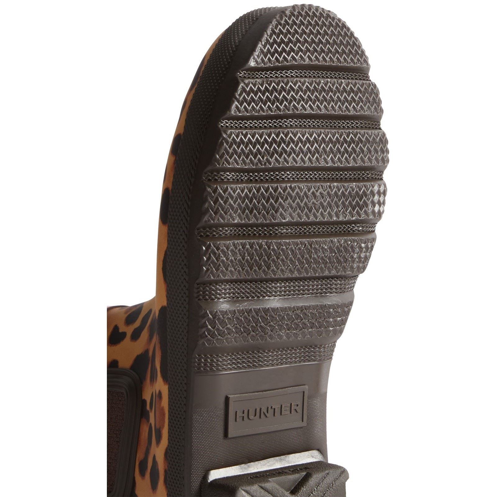 Hunter Original Chelsea Leopard Print Boot Bottes En Caoutchouc Pour Femmes Imprimé Léopard/Marron Chocolat