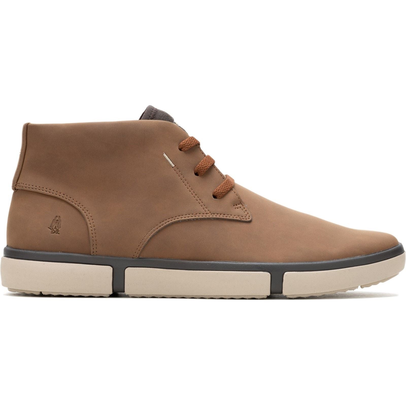 Hush Puppies Briggs Chukka Bottes En Cuir Pour Hommes Couleur Cognac