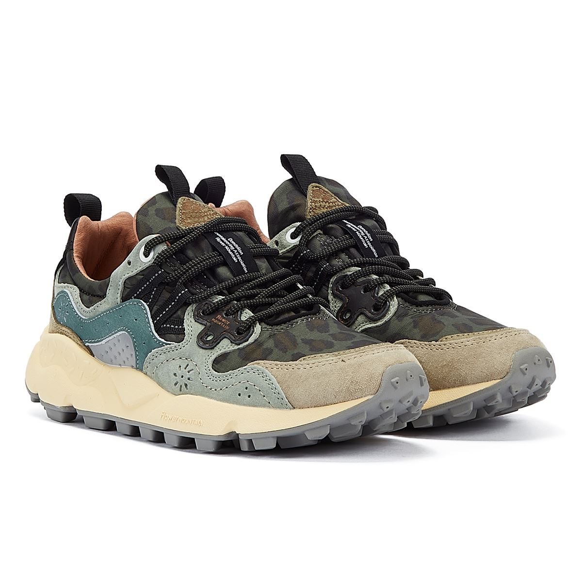 Flower Mountain Yamano 3 Baskets En Daim Noir/Gris