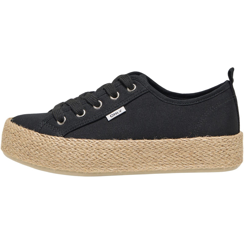ONLY IDA 1 Baskets Noires Pour Femmes En Coton