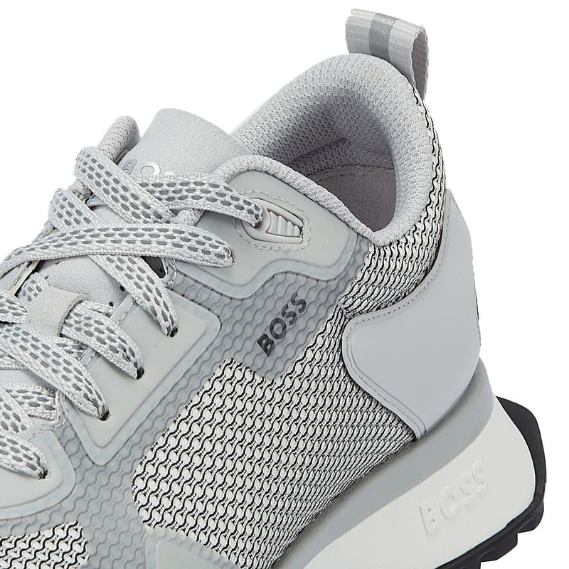 Boss Baskets Blanches Pour Hommes En Maille Jonah Running