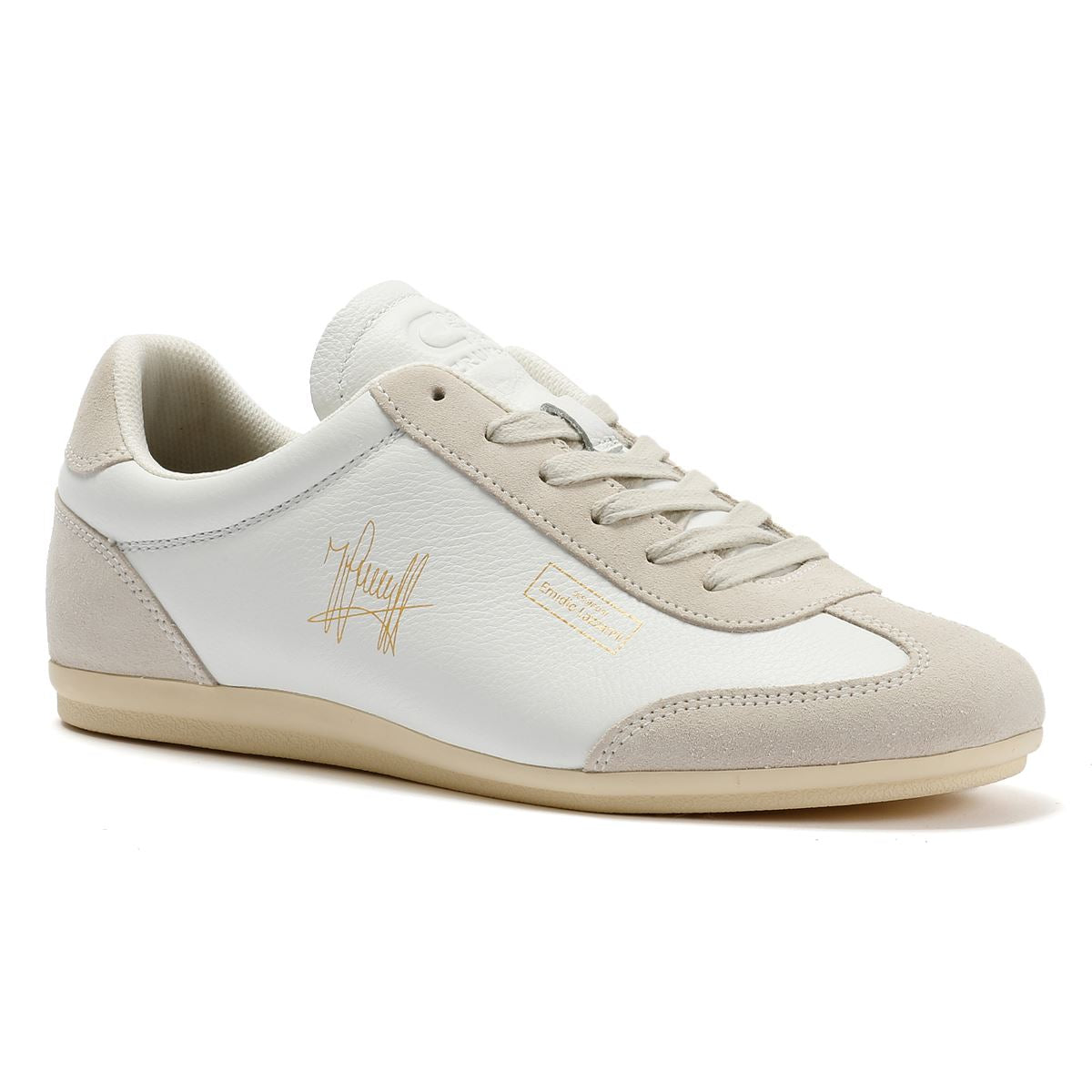Cruyff Recoupa Baskets Blanches En Cuir Pour Hommes