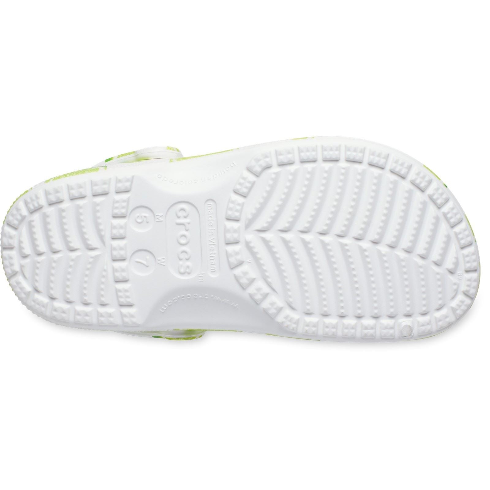 Crocs Classic Graphic Sabots En Lime Eva Pour Femmes