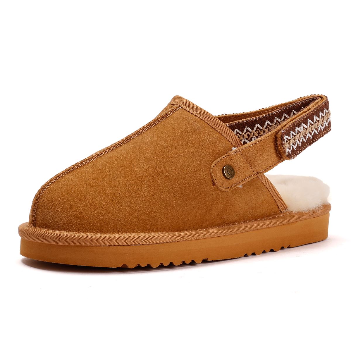 Osprey London The Constellation Chaussons En Suède Pour Femmes Marron
