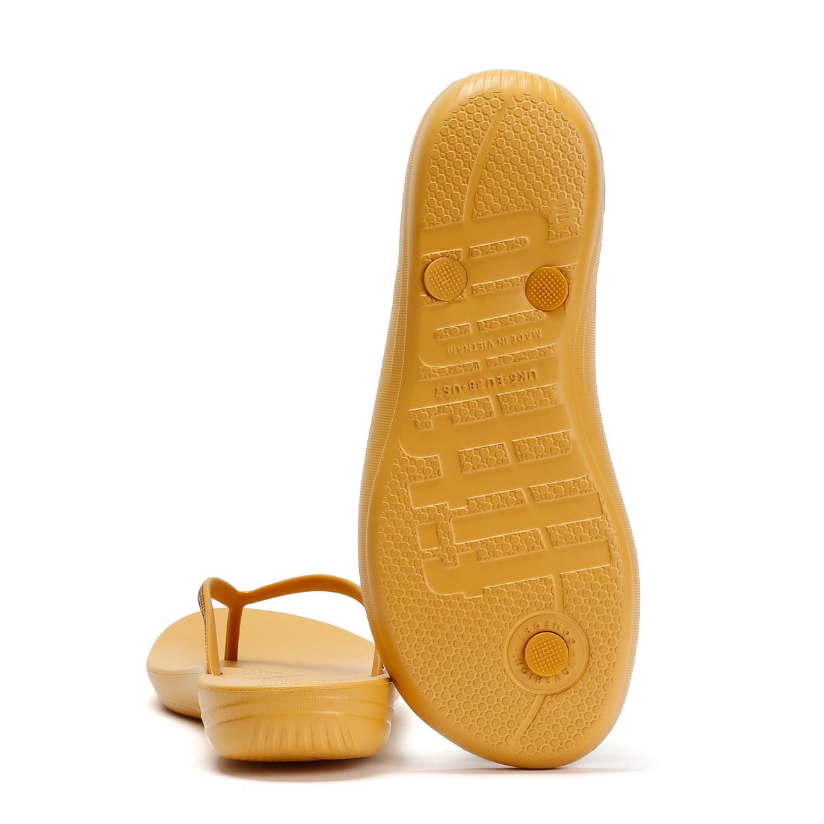 FitFlop Iqushion Sparkle Tongs Brunes Pour Femmes