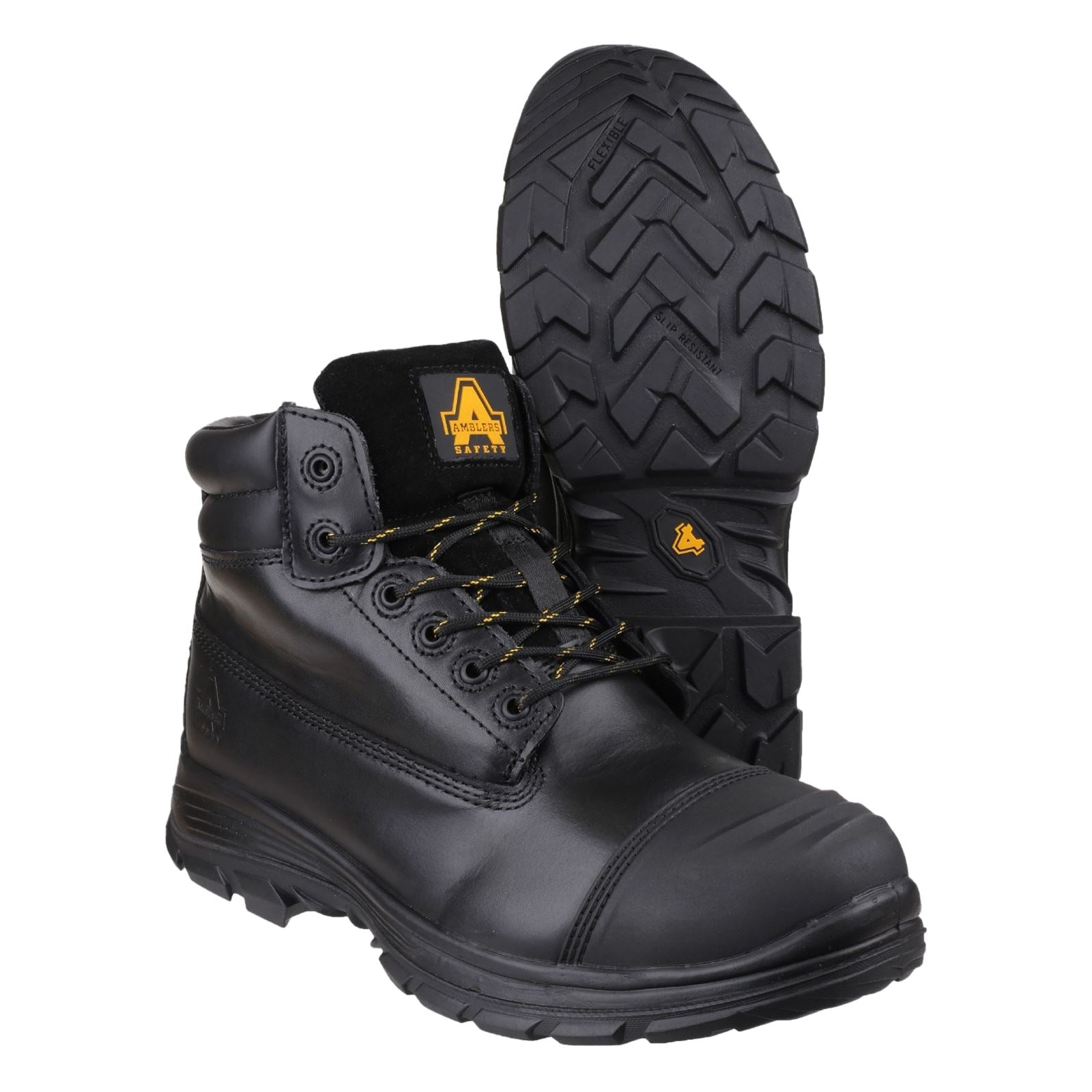 Amblers Safety Bottes De Sécurité En Cuir Noir S3 Brecon Fs301
