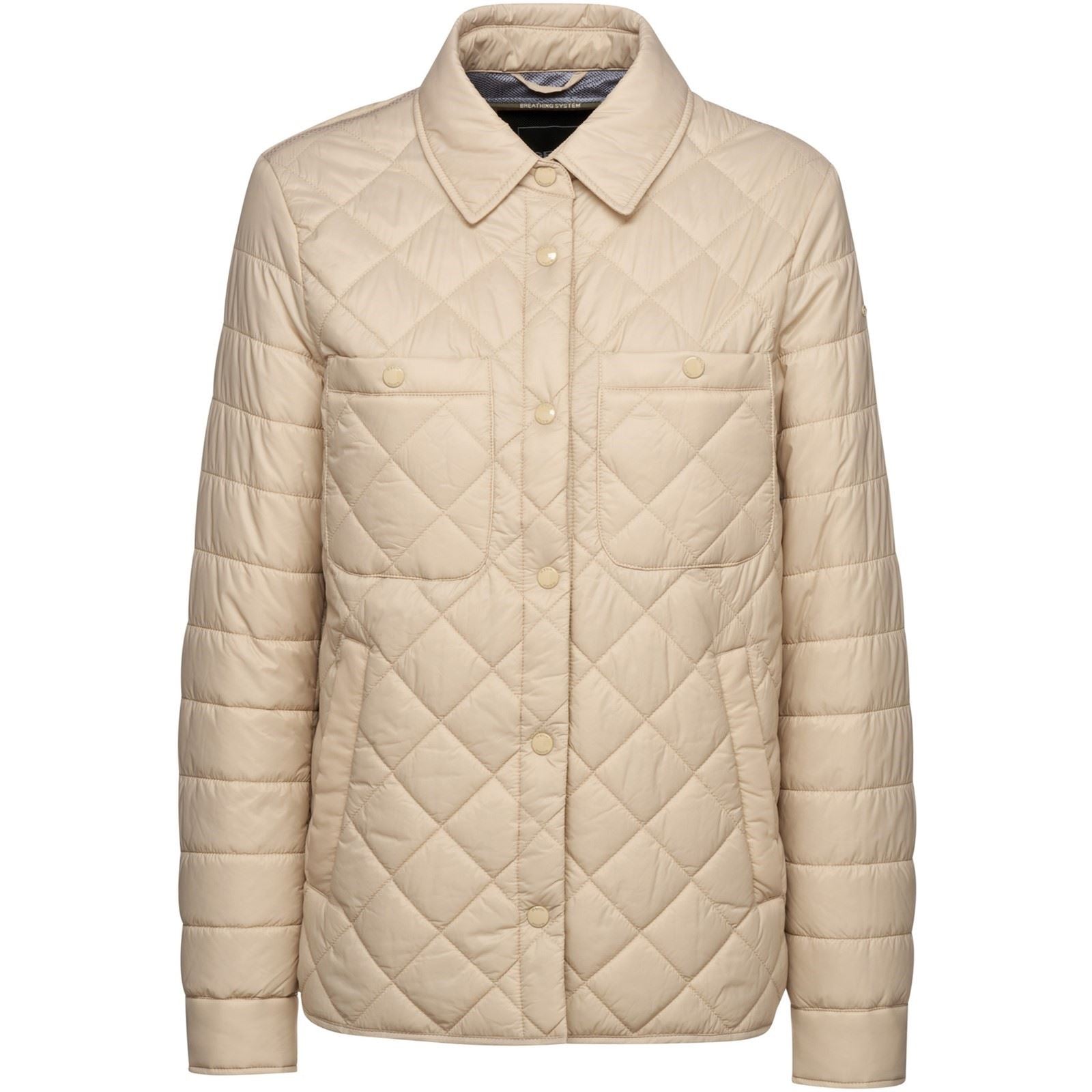 Geox W AMABEL Veste Chemise Brune Pour Femmes