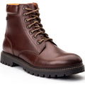 Base London Nickel Bottes De Cheville Pour Homme En Cuir Marron