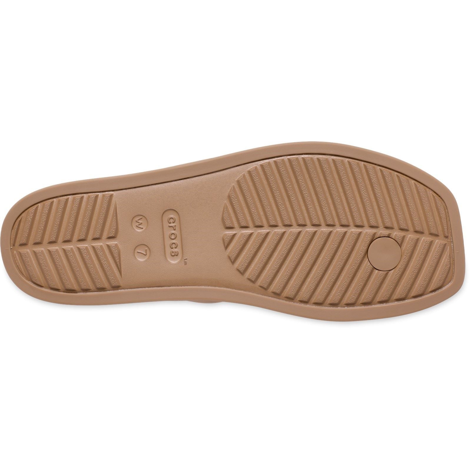 Crocs Miami Toe Loop Sandal Sandales En Chocolat Au Lait Pour Femmes